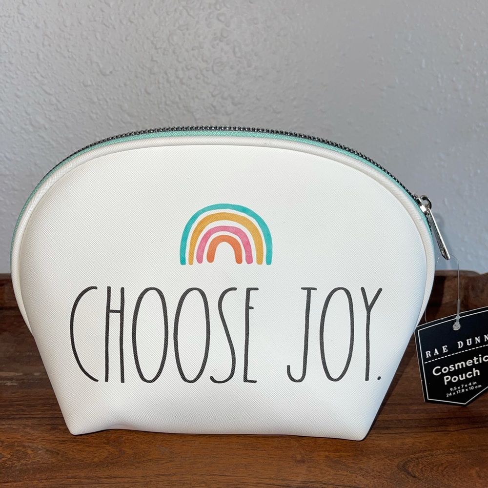 Rae Dunn Choose Joy Cosmetic Pouch